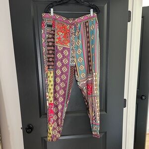 Johnny Was Multicolor Floral Pants